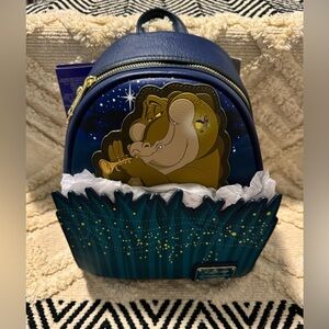 NWT The Princess and the Frog Louis and Ray Loungefly Mini Backpack- Disney 100